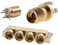 Pre-tinned Coaxial PCB Connectors