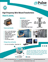 High-Frequency Wirewound Flyback Transformers - PA