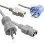 Hospital-Grade Power Cords with North American Col