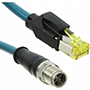 Cordset M12 to RJ45 CAT6A